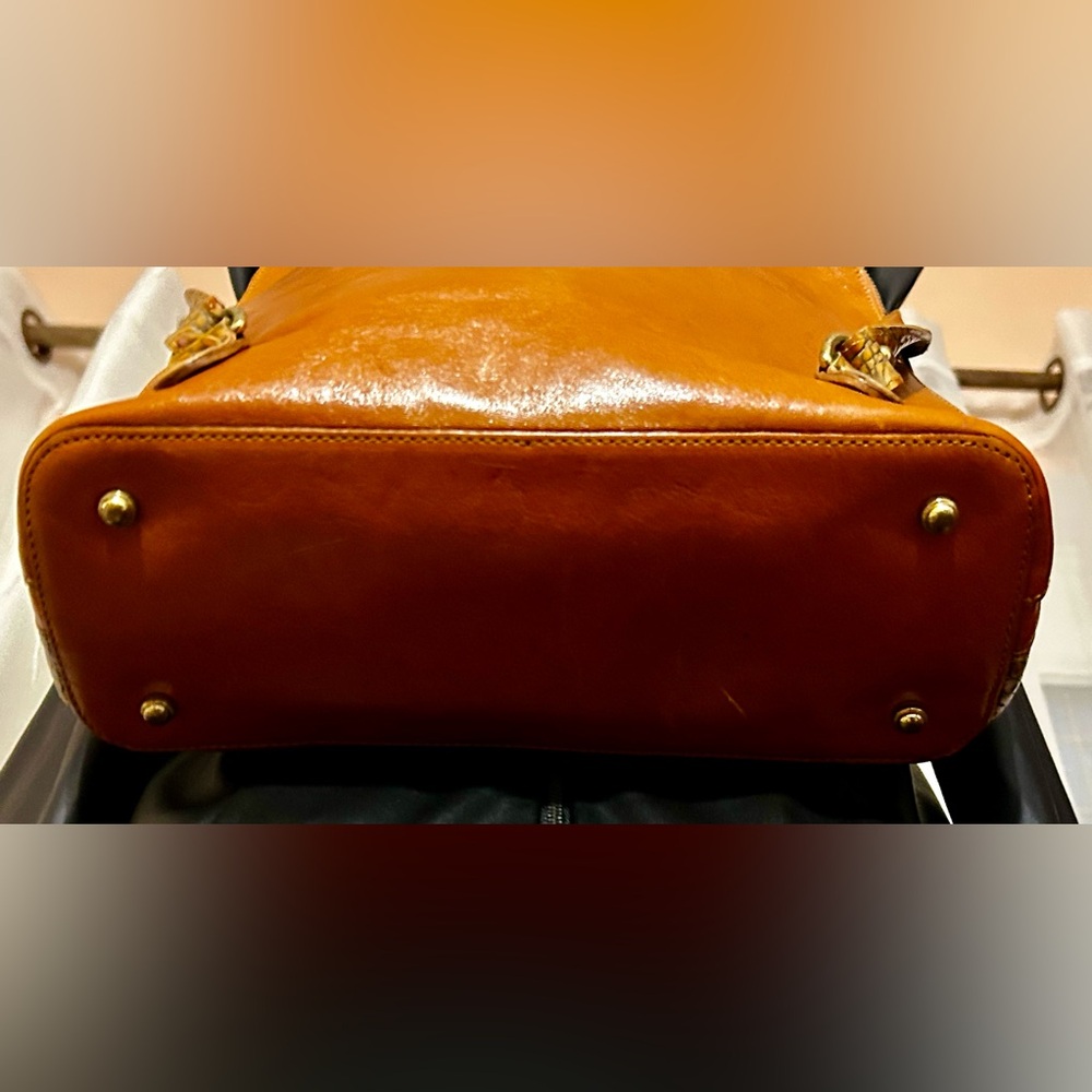 Rare Brahmin Genuine Leather Croc Backpack - Picture 4 of 8